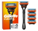 Gillette Fusion5 Scheermesjes - 5-Pack Met Houder!