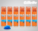 6-Pack Gillette Fusion Hydrating Scheergel Bussen - Met Hydraterende Formule!