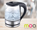 Moa Waterkoker 1,2 Liter - Met Stijlvol Glazen Design!