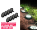 8-Pack FlinQ Solar Grondspots Fly - Automatische Verlichting Voor Tuin En Tuinpad!