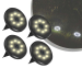 4-Pack Zonne-Energie Grondspots Met 8 LEDs- Verlicht De Tuin Zonder Stroomkosten!