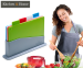 4 Kitchen & Home Snijplanken In Houder - Met Hygiënisch 4 Kleuren Systeem!