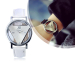 Stijlvol Quartz Driehoek Horloge - Met See-Through Wijzerplaat!