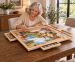 Houten Puzzeltafel met 6 Lades