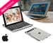 Aluminium Keyboardcases Met Ingebouwd Toetsenbord - Voor iPad, Mini, Air en Samsung Galaxy!