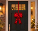 Decoratieve Kerstrik met LED Verlichting 61 cm Rood