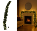 Kerst Guirlande Met LED Lichtjes - Warme Sfeer Voor Binnen En Buiten!