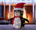 Lichtgevende Kerstpop-Kerstpinguin 68 cm