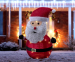 Lichtgevende Kerstpop-Kerstman 68 cm