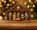 7-Delige Kerststal Figuren Set - Breng Het Kerstverhaal Tot Leven In Huis!