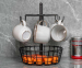 Koffiemokhouder Met Opbergmand - Voor Mokken En Cups!