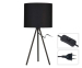 Tafellamp 43 cm - Op Zwart Stalen Statief!