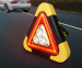Oplaadbare LED Gevarendriehoek - Met Rood Waarschuwingslicht!