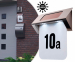 Luxe Design Huisnummer met LED - Verlichting Op Zonne-energie!