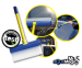 Mr. Aqua Magic Deluxe Raamtrekkerset - Streeploos Schoon Zonder Lekken!