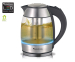 LED Waterkoker Met Thee Infuser - Stijlvol Model Met Glas En RVS!