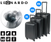 3-Delige Leonardo Stevige Trolley Set - Zorgeloos Op Vakantie!