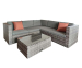 Feel Furniture Wicker Corner Loungeset Verona Grijs!