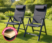2 Stuks FlinQ Luxe Tuinstoelen Opvouwbaar - Met Ademende Comfortzitting!