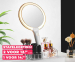 Make-Up Spiegel Met Organizer - Met Verlichting Rondom Spiegel!