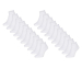10-Pack Mario Russo Lage Sokken - Wit 35-38
