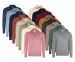 Mario Russo Half Zip Sweater met 4-Way Stretch