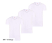3-Pack Mario Russo Katoenen Lycra T-Shirts-Wit V-hals-XXL