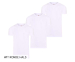 3-Pack Mario Russo Katoenen Lycra T-Shirts-Wit ronde hals-3XL