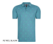 100% Katoenen Mario Russo Palm Tree Polo-Petrol blauw-XL