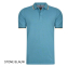 Mario Russo Polo-Stone Blauw-XXL