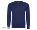Mario Russo Pullover-Navy V-hals-M