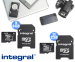 64GB Class 10 Micro SD-​Kaart Met Adapter van Integral!