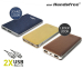 mrHandsfree Powerbank 4400mAh - Met Unieke Jeans Of Leder Look!