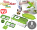 8-Delige Nicer Dicer Plus - Snij Op Alle Denkbare Manieren Met 1 Simpele Beweging!