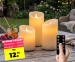 3-PACK Oplaadbare LED Kaarsen SEVVA® Crème - Met Afstandsbediening!