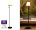 Oplaadbare Staande Lamp Voor Buiten En Binnen - Met Warm Wit En Kleurenlicht!