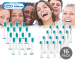 16-Pack Opzetborstels Voor Oral B óf Philips Sonicare - Vandaag 1+1 Gratis!