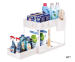 Keukenkast Organizer met Lade Wit