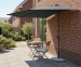 Parasol Halfrond 270 cm Antraciet - Ideaal Voor Kleine Terrasen En Balkons!