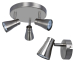 LED's Light Plafondspot Incl. GU10 - Van Stijlvol Geborsteld Staal!