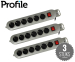 3 Stuks Veilige Profile Stekkerdozen - Ideaal Voor Het Hele Huis!