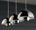 Regine Hanglamp - Met 3 Kappen Van Chroom!