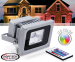 Hofftech RGB LED Floodlight Met Spies En Stekker - Waterdicht Dus Ook Geschikt Voor De Tuin!
