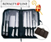 9-delige Set Professionele RVS Koksmessen - Inclusief Luxe Opberg / Draagtas!