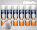 6-Pack Gillette 2-In-1 Fusion Proglide Scheerschuim - Met Active Sport Geur!