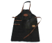 Old West Barbecue Schort Zwart - Gemaakt Van 100% Leer!