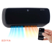 SEVVA® 2-in-1 Wandkachel En Ventilator 2000W Piano Black - Energiezuinig Verwarmen!