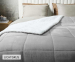 2-Zijdige Luxe Sherpa Deken-Lichtgrijs-240 x 220 cm
