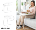 Opvouwbare Tafel - Voor Laptop, Ontbijt, Etc.!