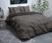 Sleeptime Flanellen Dekbedovertrek - Kees taupe-240 x 200/220 | lits-jumeaux